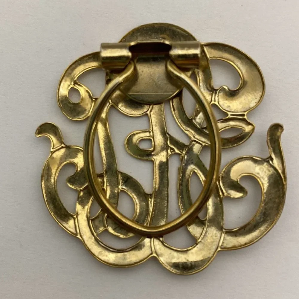 ‎Unbranded Women's Scarf Clip Gold Toned Knot Design